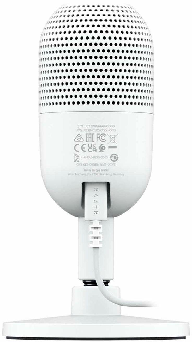 Razer Seiren V3 Mini Ultra-Compact USB Microphone - White