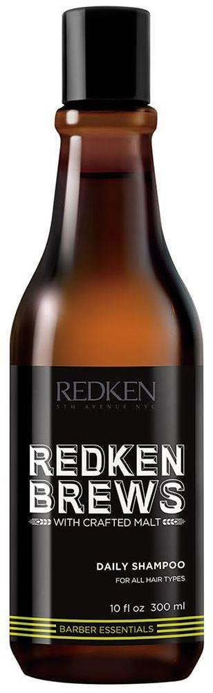 Redken  Brews Daily Shampoo for Men 10fl oz. - Brown/Black - Brand New