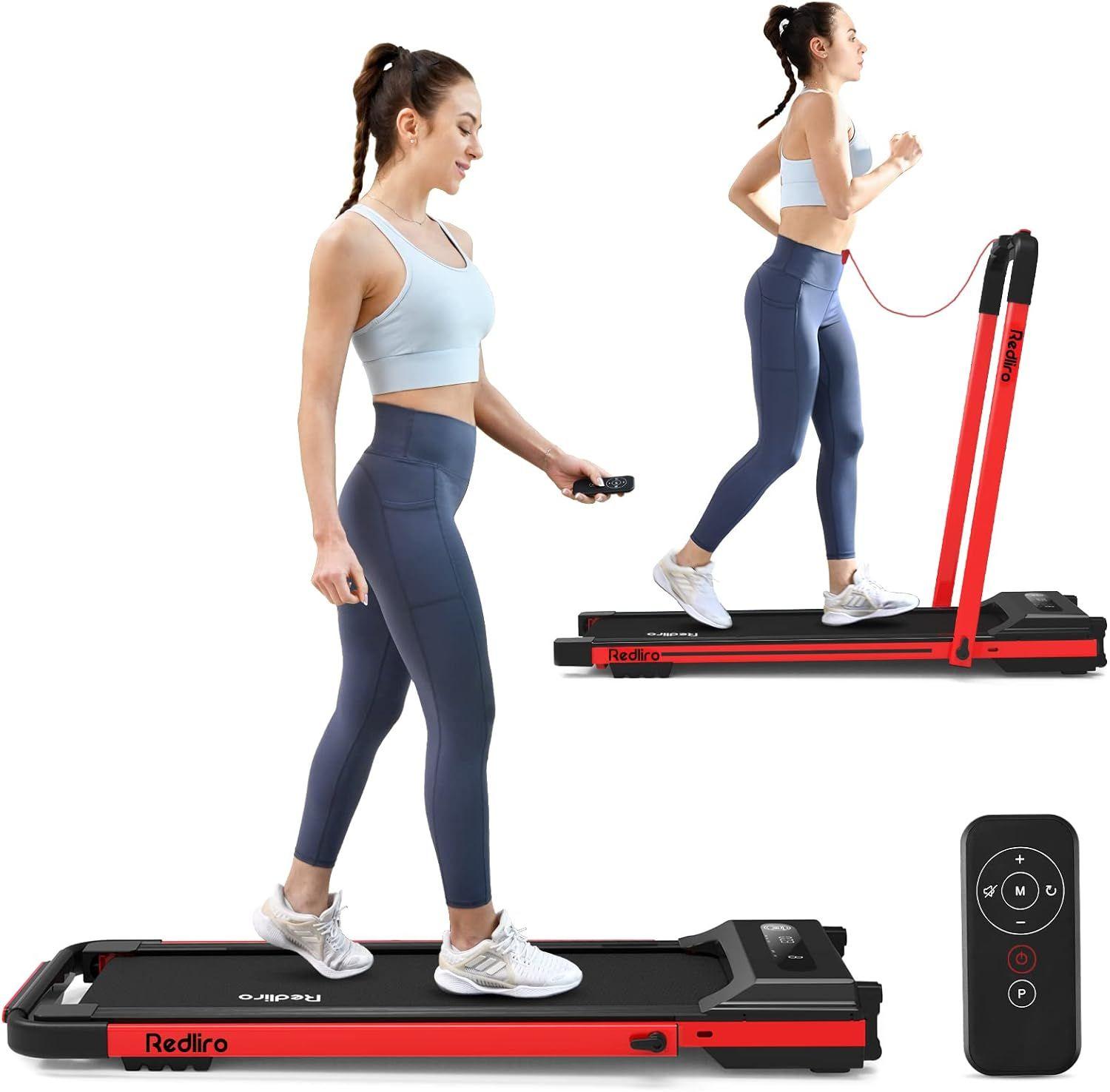 Redliro 2-in-1 Under Desk Treadmill (JK1608E-2) - Red