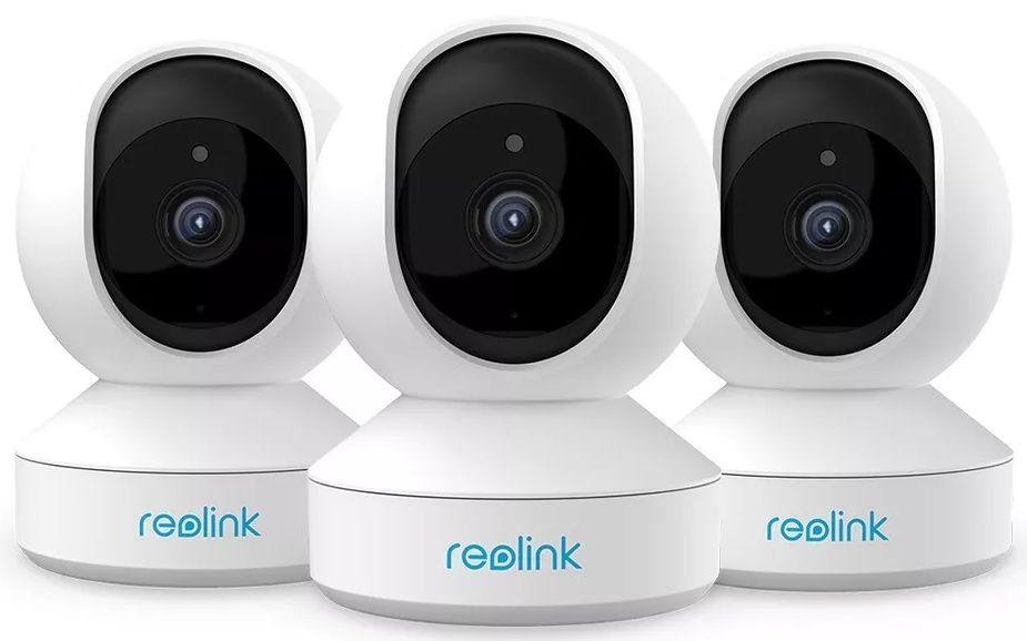 Reolink  E1 3MP Pan Tilt WiFi Security Camera (3-Pack) - White - Excellent