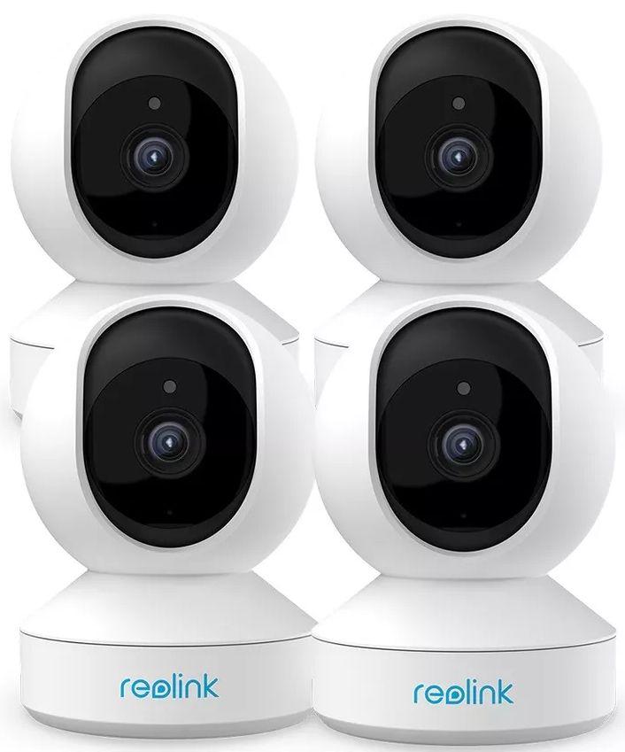 Reolink  E1 3MP Pan Tilt WiFi Security Camera (4-Pack) - White - Excellent