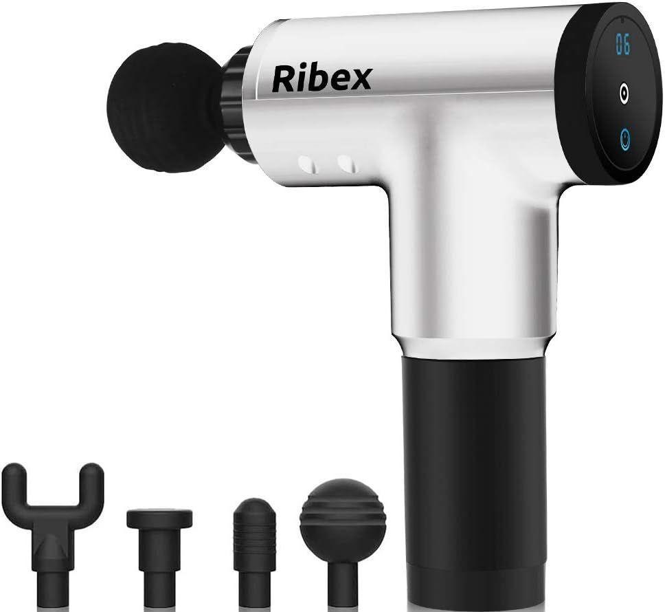 Ribex  A6 Pro Deep Tissue Muscle Massage Gun - Silver - Excellent