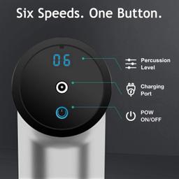 Ribex A6 Pro Deep Tissue Muscle Massage Gun - Silver