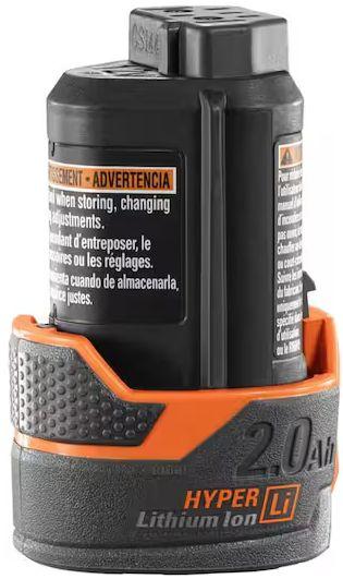 RIDGID  12V 2ah Battery - Orange/Black - Premium