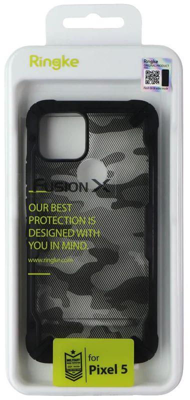 Ringke Fusion X Phone Case for Google Pixel 5 - Camo Black