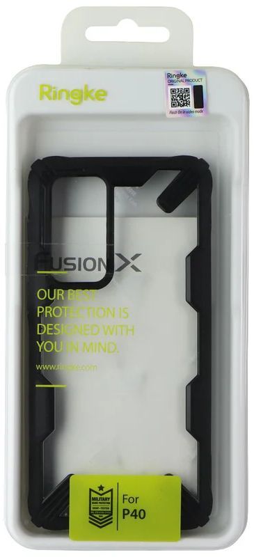Ringke Fusion X Phone Case for Huawei P40 - Clear/Black
