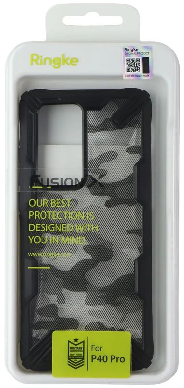 Ringke Fusion X Phone Case for Huawei P40 Pro - Camo Black