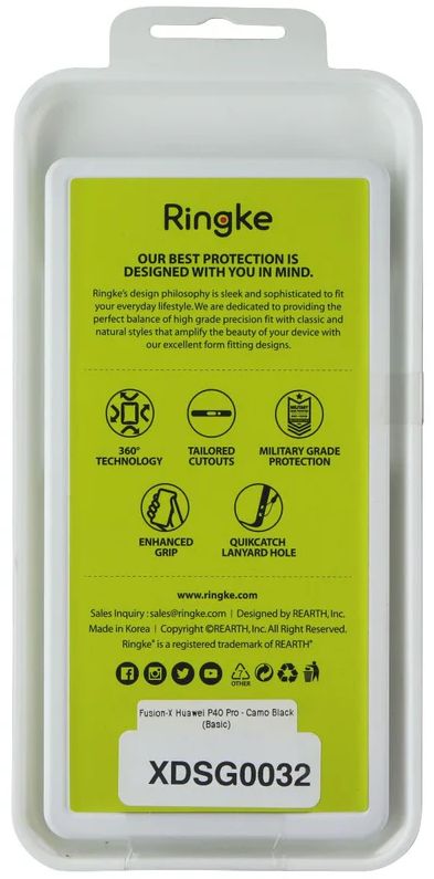 Ringke Fusion X Phone Case for Huawei P40 Pro - Camo Black