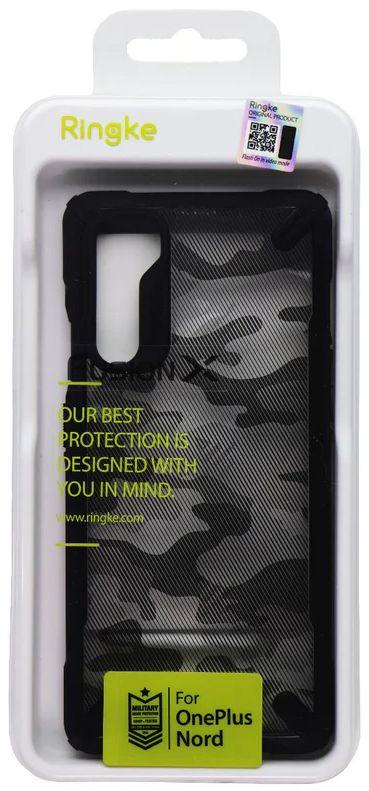 Ringke Fusion X Phone Case for OnePlus Nord - Camo Black