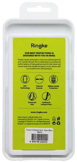 Ringke Fusion X Phone Case for OnePlus Nord - Camo Black