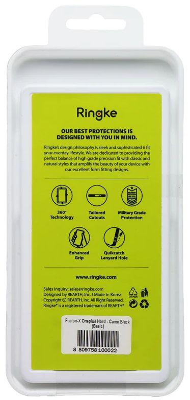 Ringke Fusion X Phone Case for OnePlus Nord - Camo Black