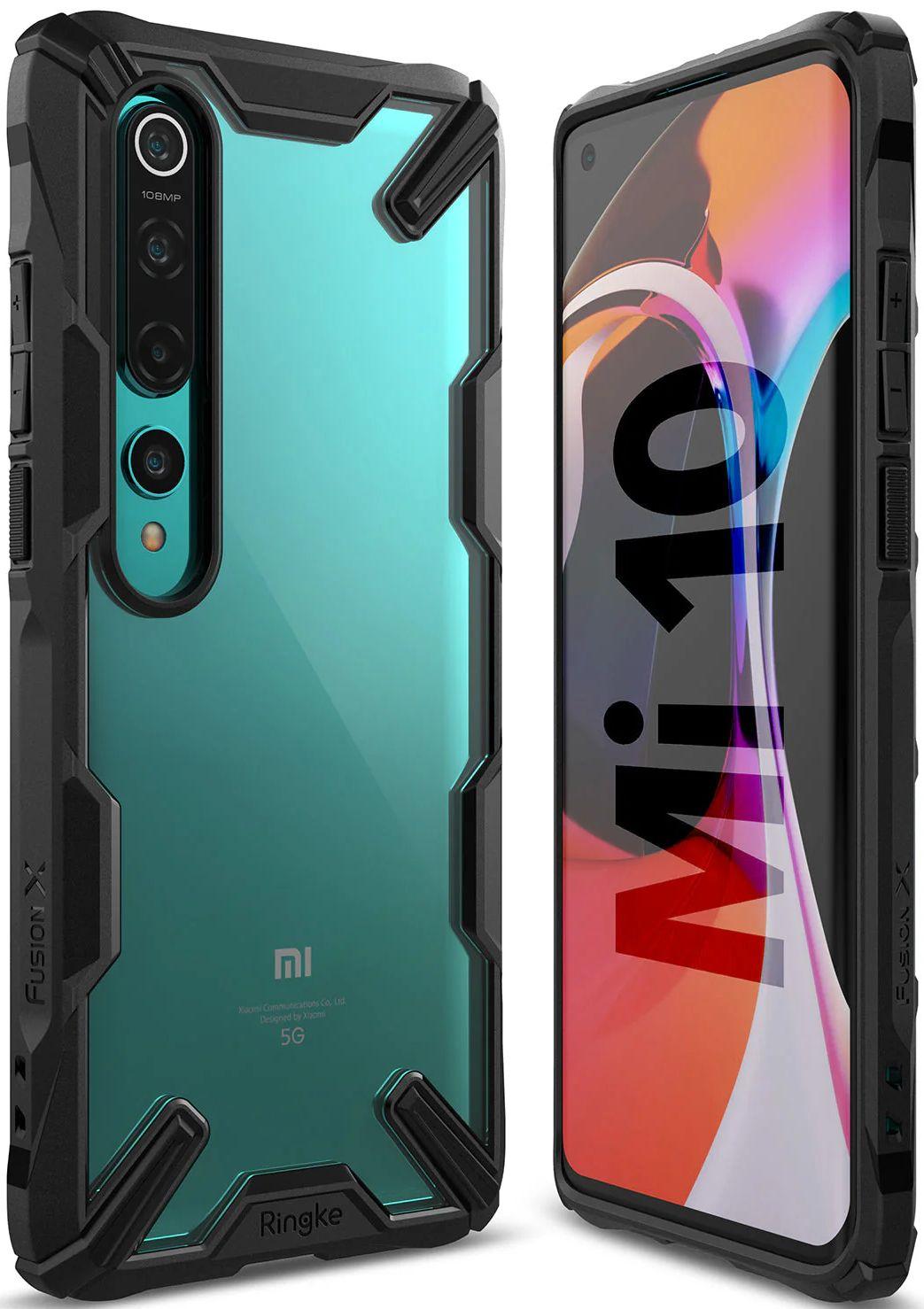 Ringke  Fusion X Phone Case for Xiaomi Mi 10 / Mi 10 Pro - Clear/Black - Brand New