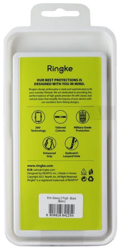 Ringke Slim Phone Case for Samsung Galaxy Z Flip3 5G - Black