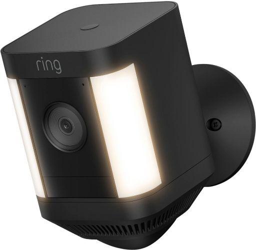Ring  Spotlight Cam Plus Battery Outdoor Camera - Black - Premium