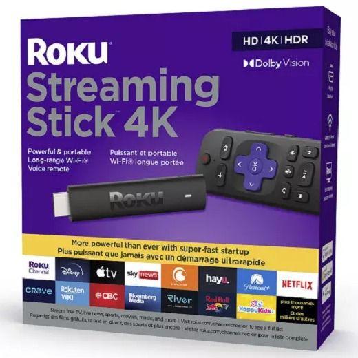 Roku 3820CA Streaming Stick 4K - Black