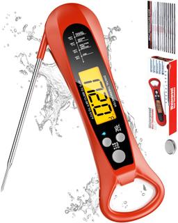 Rouuo Instant Read Meat Thermometer - Red