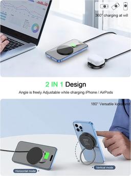 RTOPS Magnetic Wireless Charger - Gray