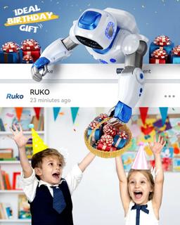 Ruko 1088 Large Smart Robots for Kids - Blue