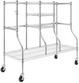 SafeRacks Golf Bag Organizer Rack - Silver