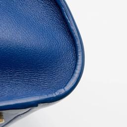 Saint Laurent Calfskin Monogram Baby Cabas Tote - Calfskin - Blue