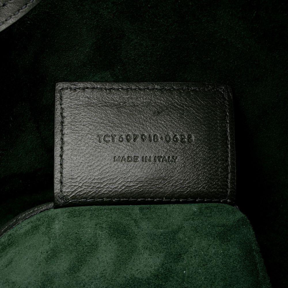 Saint Laurent Calfskin Paris VII Medium Hobo - Calfskin - Green