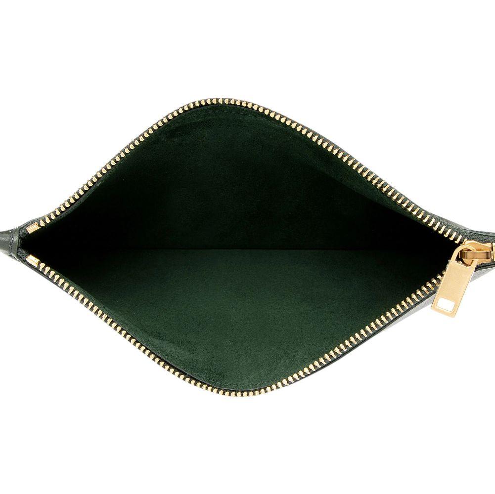 Saint Laurent Calfskin Paris VII Medium Hobo - Calfskin - Green