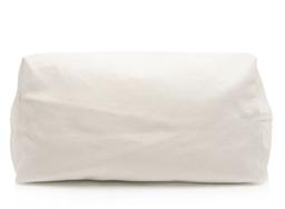 Saint Laurent Canvas Calfskin Rive Gauche Maxi Tote - Canvas - Beige/Black