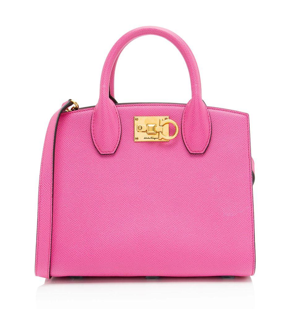 Salvatore Ferragamo Calfskin Studio Small Tote - Calfskin - Pink