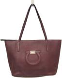 Salvatore Ferragamo Gancini Leather Tote Bag