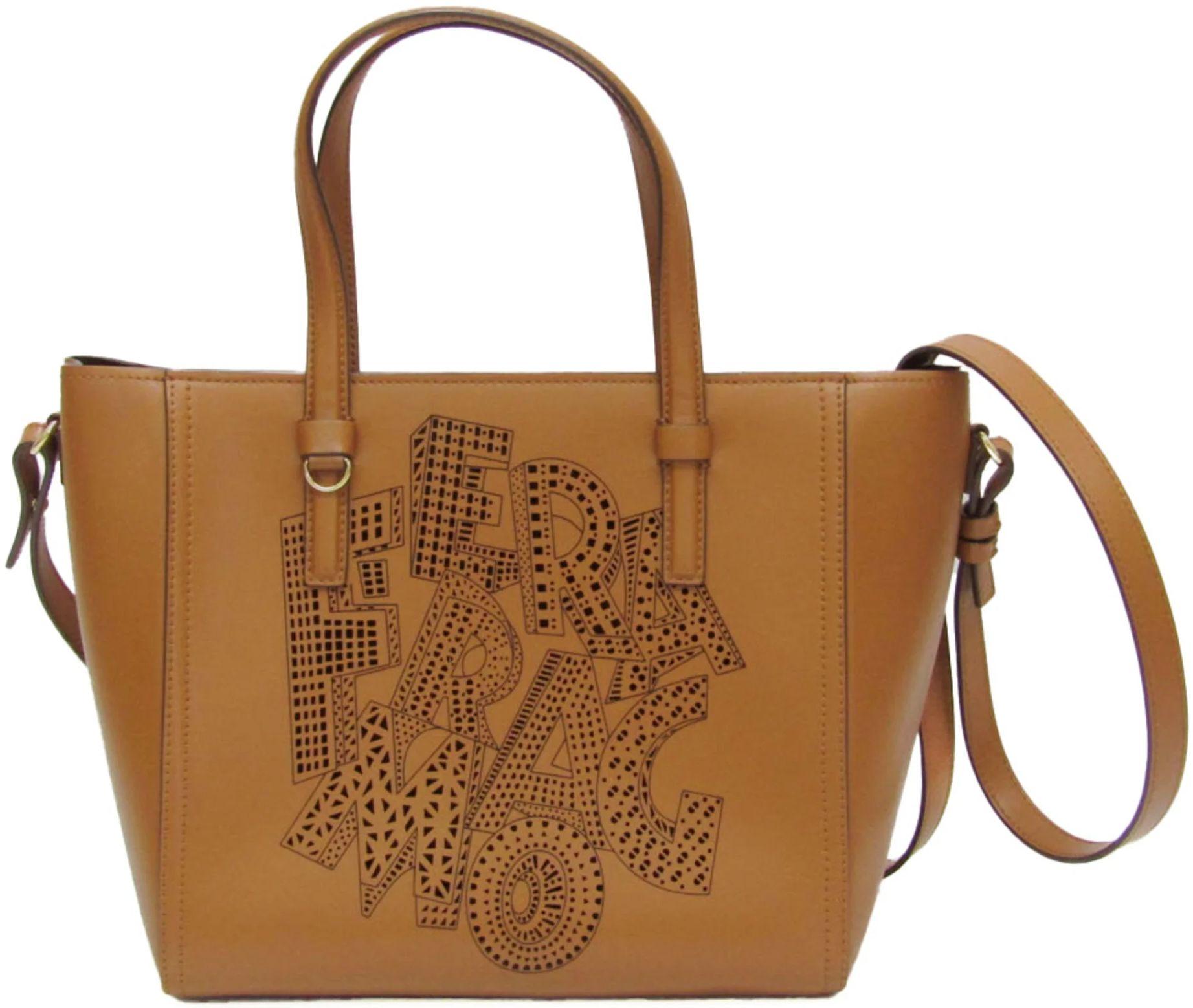 Salvatore Ferragamo  Leather Handbag Shoulder Bag - Brown - Leather - Excellent