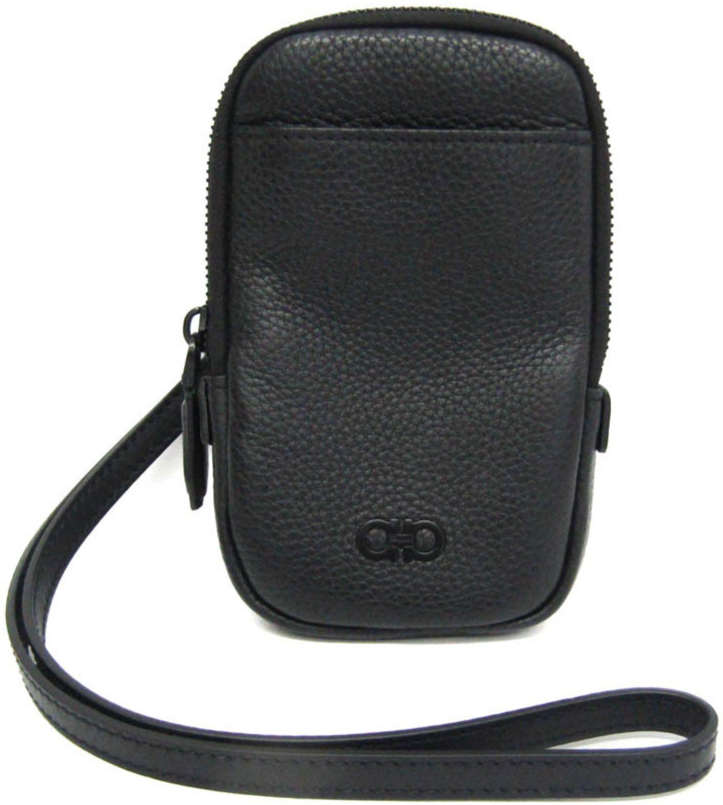 Salvatore Ferragamo  Leather Pouch - Black - Leather - Excellent