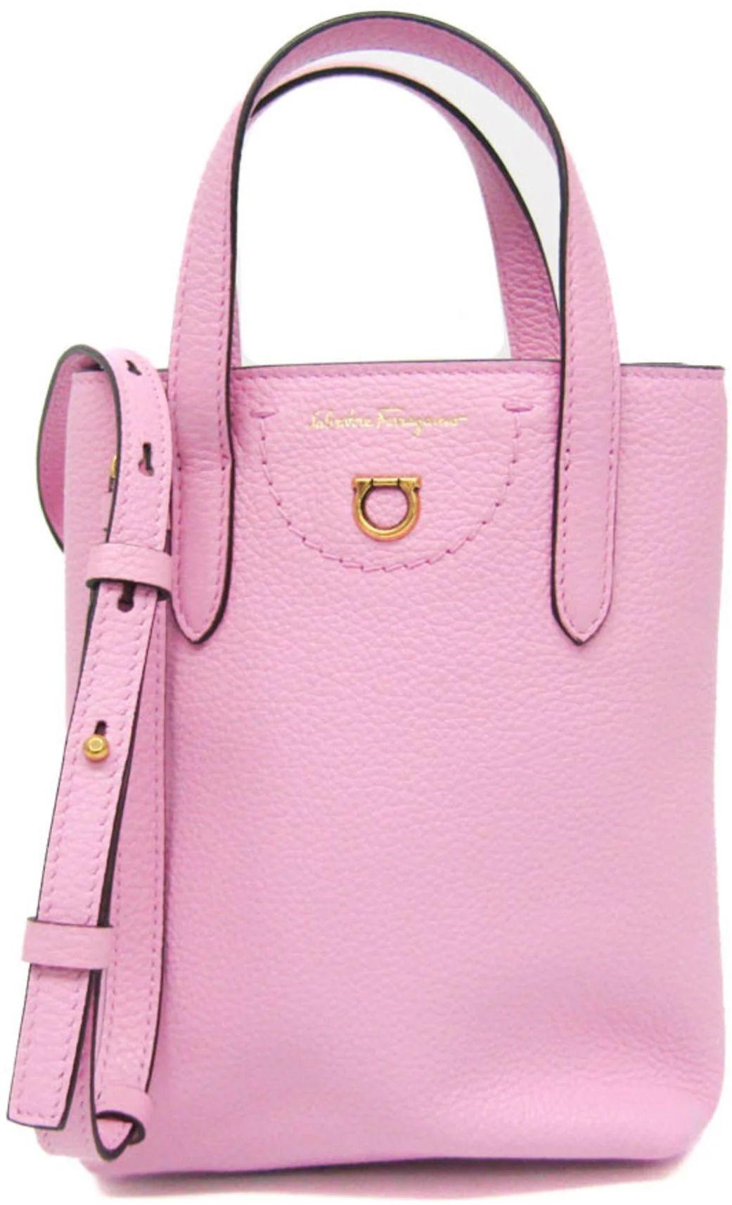 Salvatore Ferragamo  Leather Shoulder Bag Handbag - Pink - Leather - Excellent