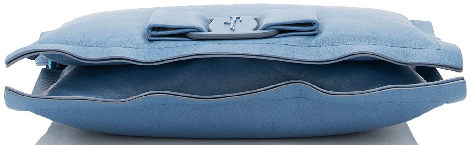 Salvatore Ferragamo Leather Viva Bow Mini Bag - Leather - Blue