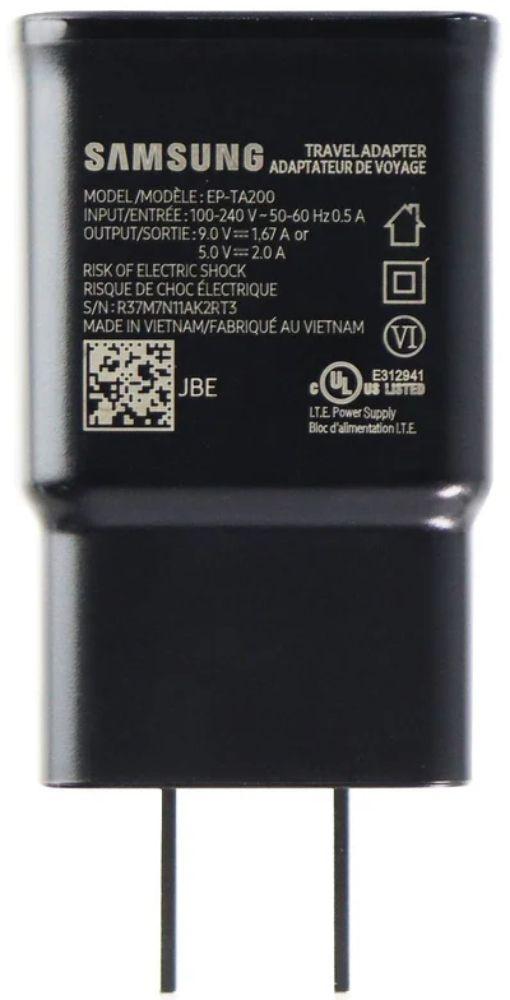 Samsung 15W Travel Adapter (EP-TA200) - Black - Good