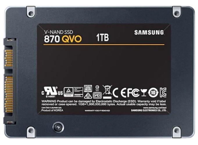 Samsung 870 QVO SATA III 2.5" Internal SSD - 4TB - Black