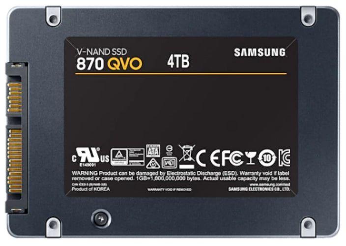 Samsung 870 QVO SATA III 2.5" Internal SSD - 4TB - Black
