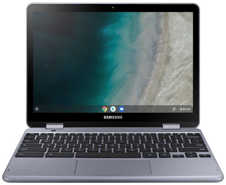 Samsung Chromebook Plus V2 (2-In-1) Laptop 12.2" - Stealth Silver - Intel Celeron 3965Y 1.50GHz - 4GB RAM - 32GB
