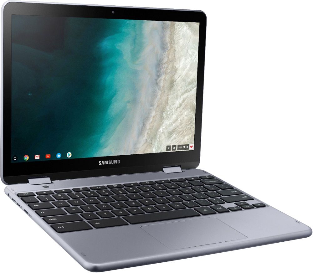 Samsung Chromebook Plus V2 (2-In-1) Laptop 12.2" - Stealth Silver - Intel Celeron 3965Y 1.50GHz - 4GB RAM - 32GB
