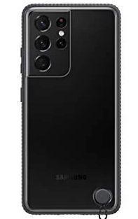 Samsung Clear Protective Cover for Galaxy S21 Ultra - Black