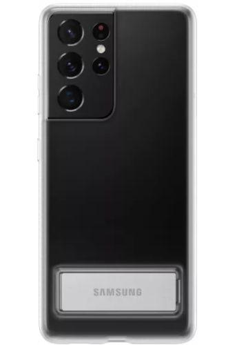 Samsung  Clear Standing Cover Phone Case for Galaxy S21 Ultra (5G) - Transparent - Acceptable