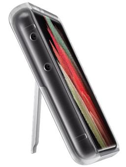 Samsung Clear Standing Cover Phone Case for Galaxy S21 Ultra (5G) - Transparent