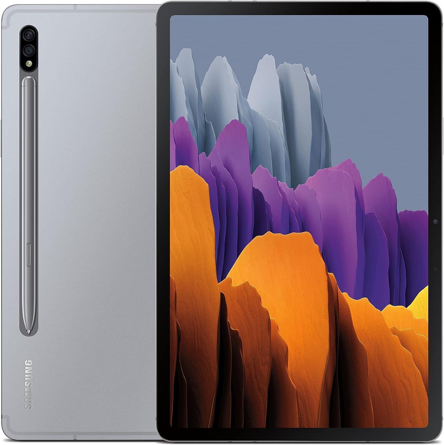Samsung Galaxy Tab S7 (2020) 11-inch - 128GB - Mystic Silver - Cellular + WiFi - 11 Inch - Acceptable
