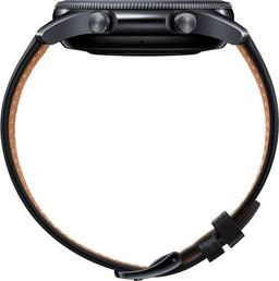 Samsung Galaxy Watch3 (Bluetooth) - 8GB - 45mm - Mystic Black Stainless Steel Case with Black Leather Leather Strap