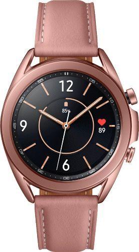 Samsung Galaxy Watch3 (Bluetooth + LTE) - 8GB - 41mm - Mystic Bronze Stainless Steel Case with Pink Leather Leather Strap