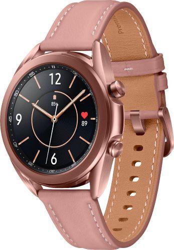 Samsung Galaxy Watch3 (Bluetooth + LTE) - 8GB - 41mm - Mystic Bronze Stainless Steel Case with Pink Leather Leather Strap