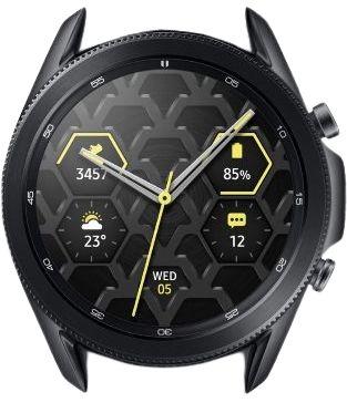 Samsung Galaxy Watch3 (No Band) (Bluetooth + LTE) - 4GB - 45mm - Mystic Black Titanium Case No Band