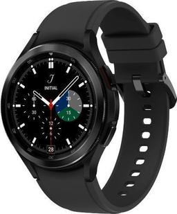 Samsung Galaxy Watch4 (Bluetooth) - 16GB - 46mm - Black Classic (Stainless Steel) Case with Black Fluoroelastomer Sport Band