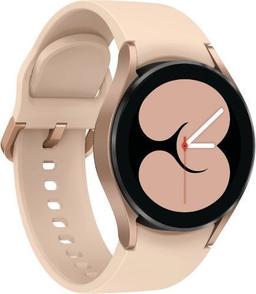 Samsung Galaxy Watch4 (Bluetooth) - 16GB - 40mm - Gold Aluminum Case with Pink Fluoroelastomer Sport Band