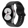 Samsung Galaxy Watch4 (Bluetooth + LTE) - 16GB - 44mm - Silver Aluminum Case with Black Fluoroelastomer Sport Band