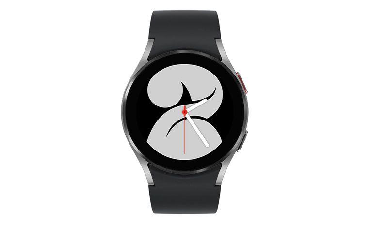 Samsung Galaxy Watch4 (Bluetooth + LTE) - 16GB - 44mm - Silver Aluminum Case with Black Fluoroelastomer Sport Band